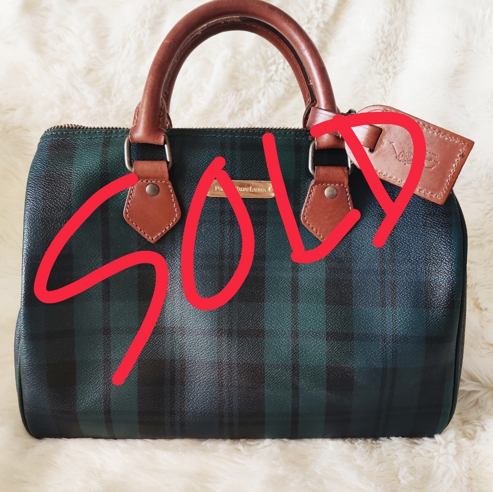Polo Ralph Lauren Vintage Plaid Handbag